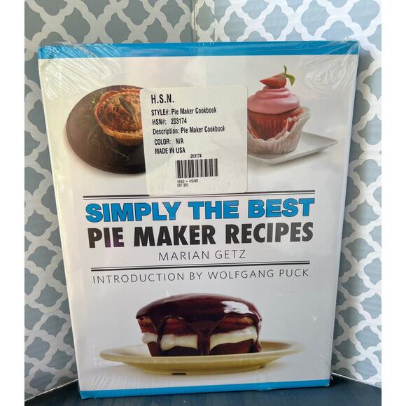Simply the Best Pie Maker Recipes by Marian Getz Hardcover Book New Sealed - Picture 1 of 3